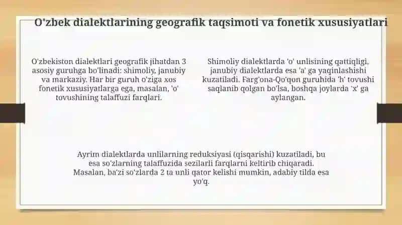 O'zbek tili dialektlari tahlili 4