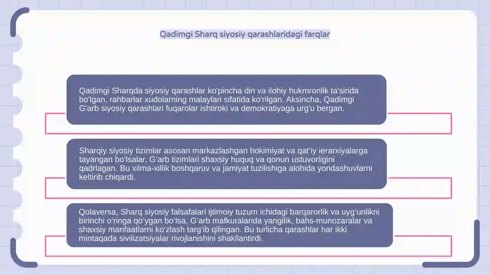 Qadimgi sharq va g'arbda ilk siyosiy qarashlar 4