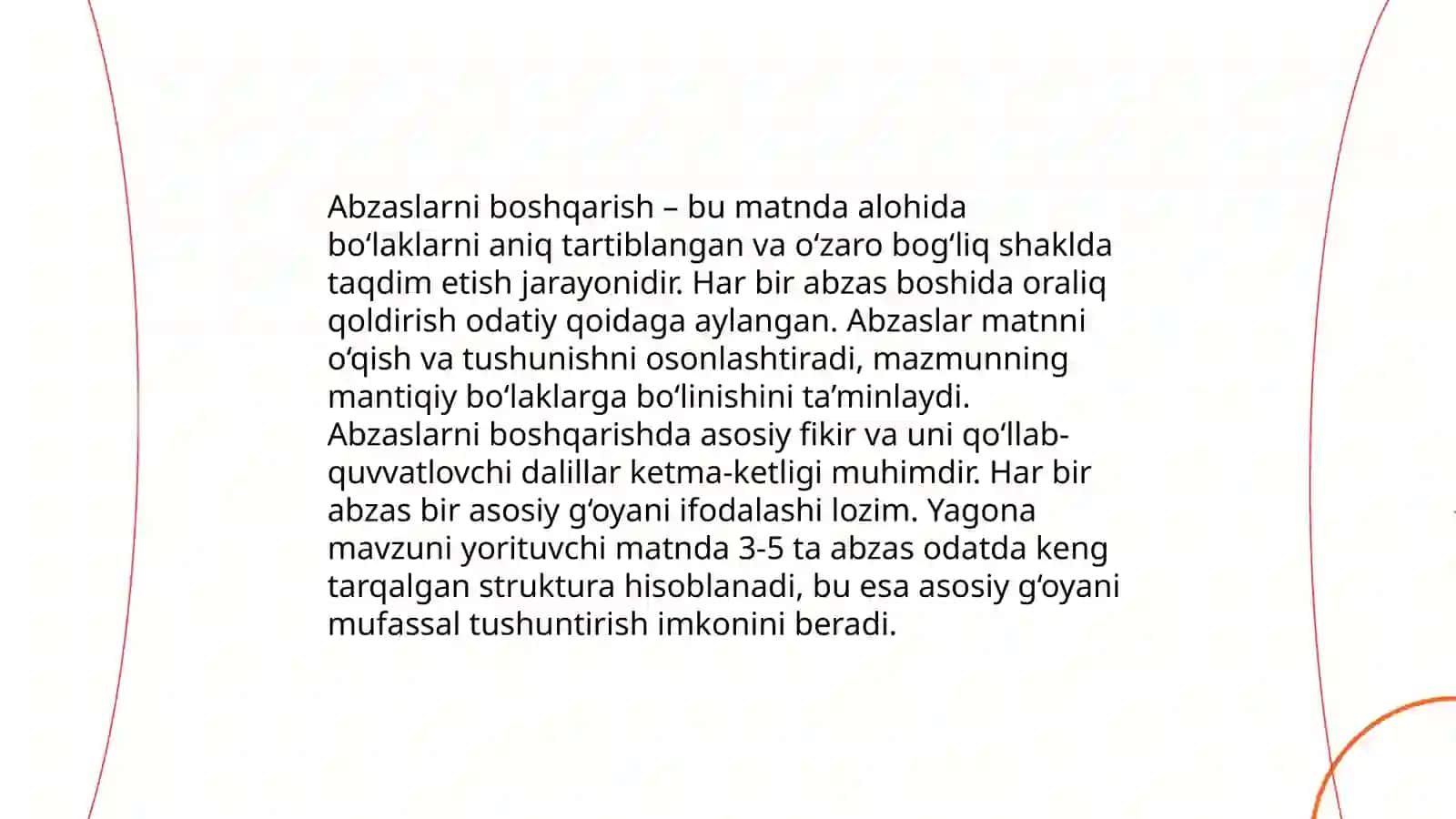 Matnni formatlash 4