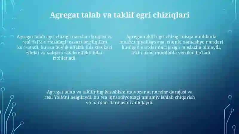 Agregat talab va taklif 4