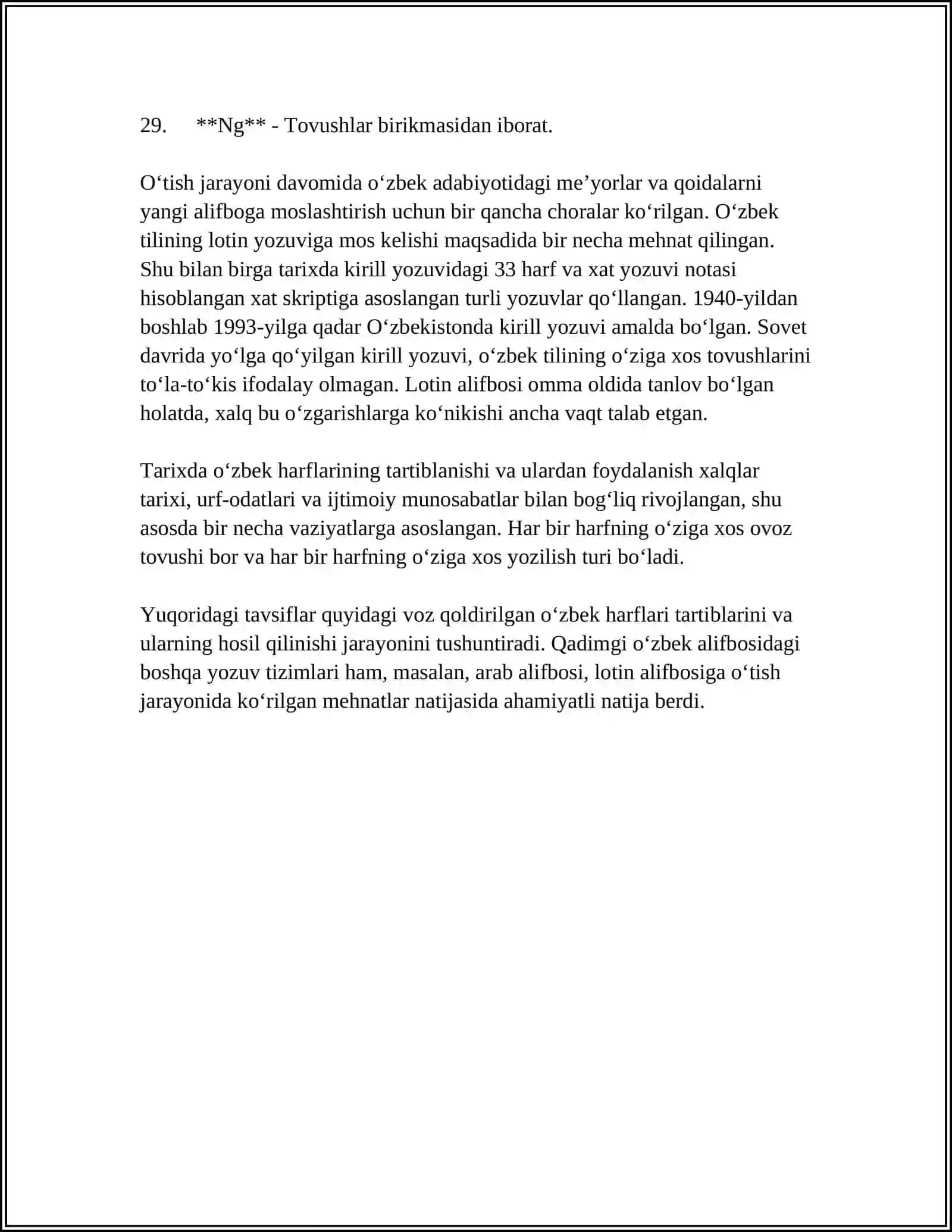 O‘ZBEK TILINING ASOSIY IMLO QOIDALARI 4