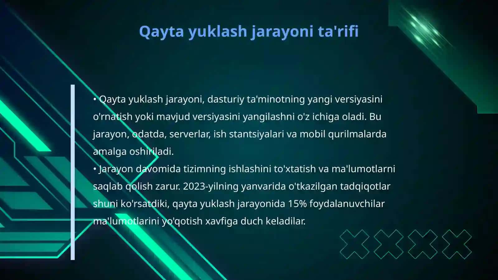 Operatorlarni qayta yuklash 4