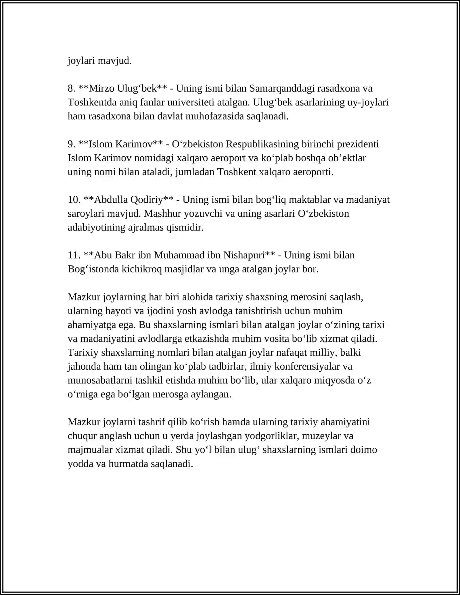 RESPUBLIKA VILOYATLARI JOYLARINING TOPONIMIKASI 4