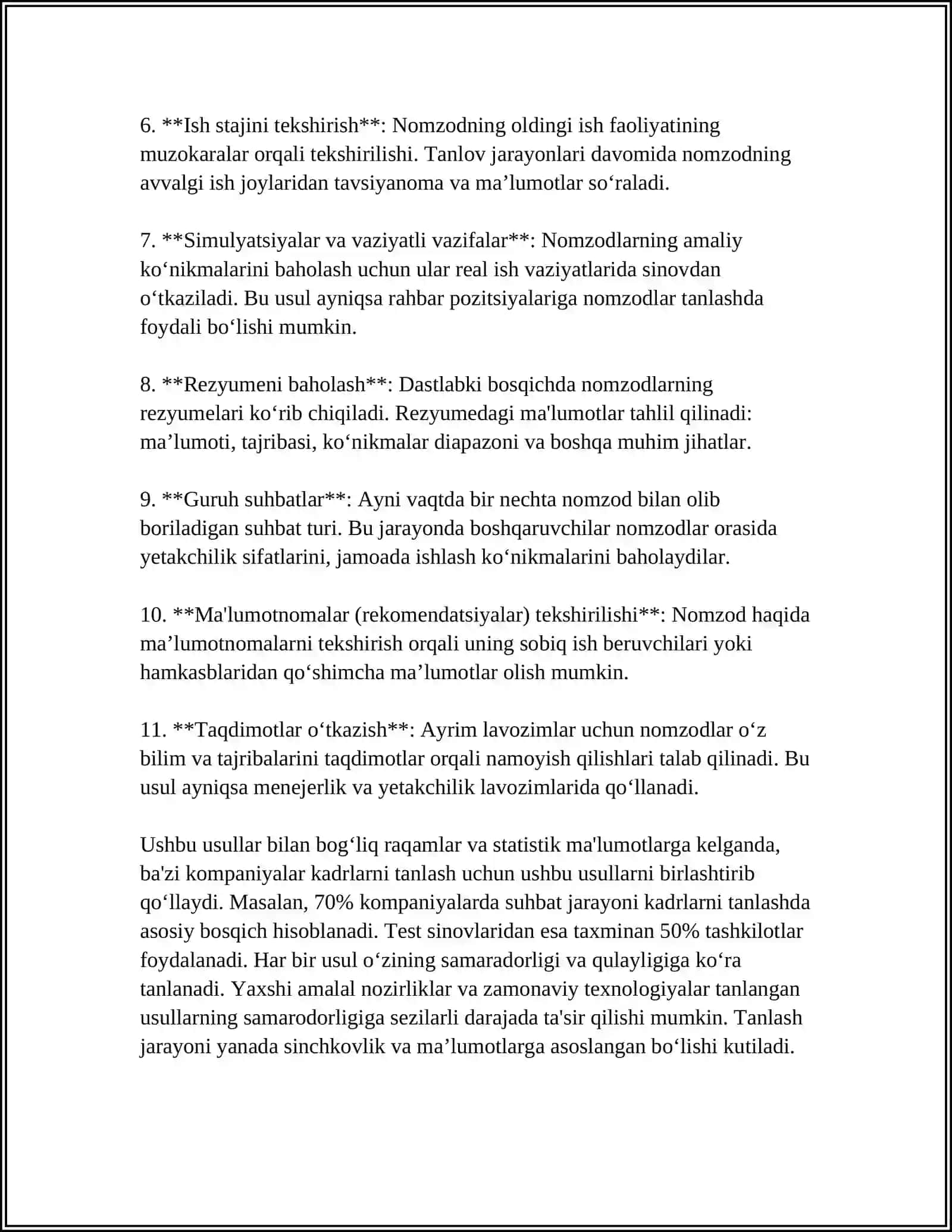 Tashkilot Personalini Boshqarish Metodologiyasi 4