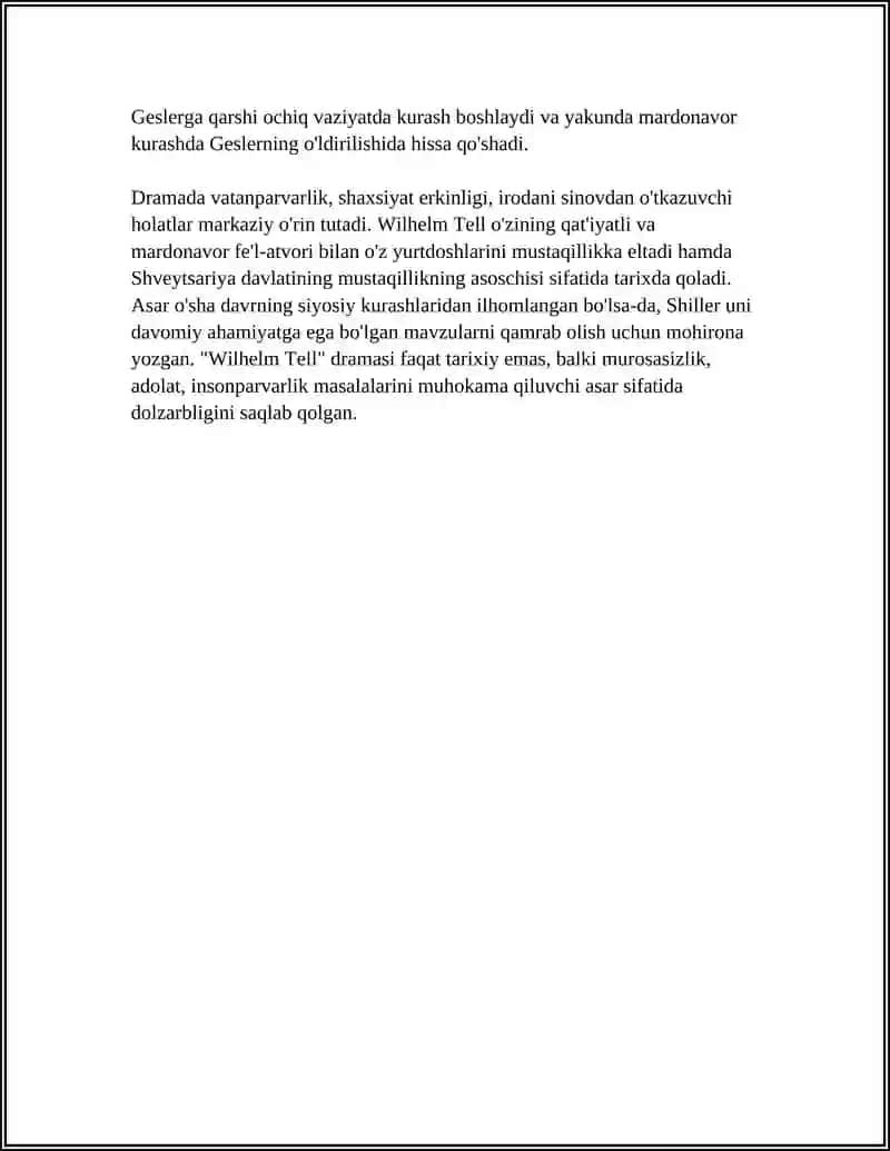 SCHILLER WILHELM TELL 4