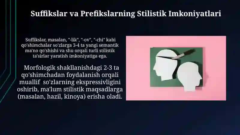 Morfologik uslubiyat va sintaktik uslubiyat 4