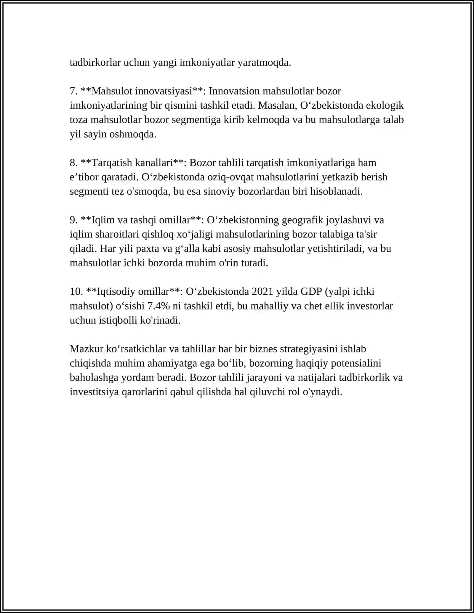 KORXONANING MARKETING REJASI 4