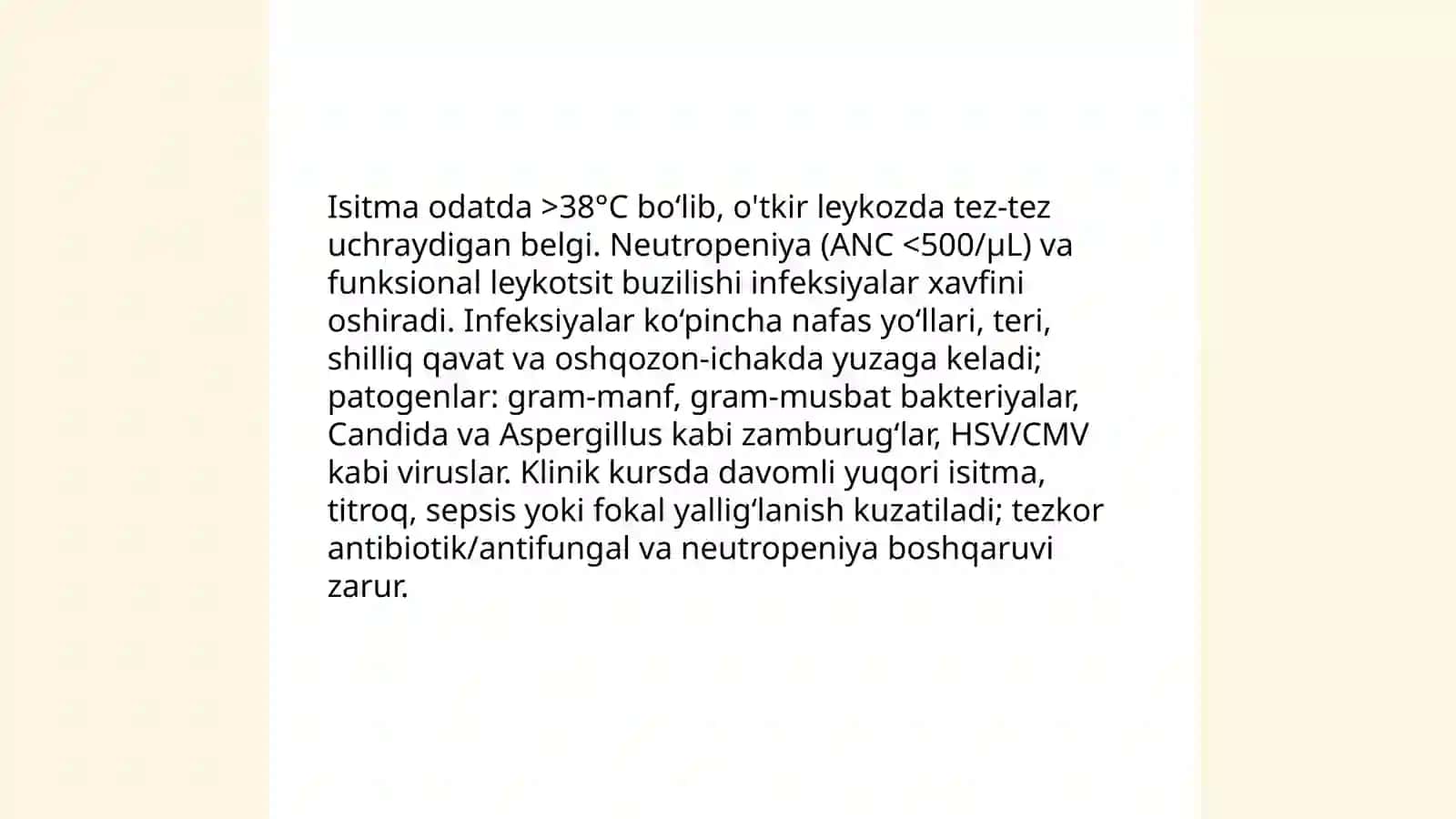 O'tkir leykoz klinik ko'rinishi 4