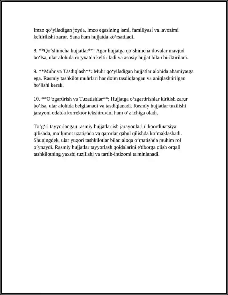DAVLAT TILIDA ISH YURITISH HUJJATLARI 4