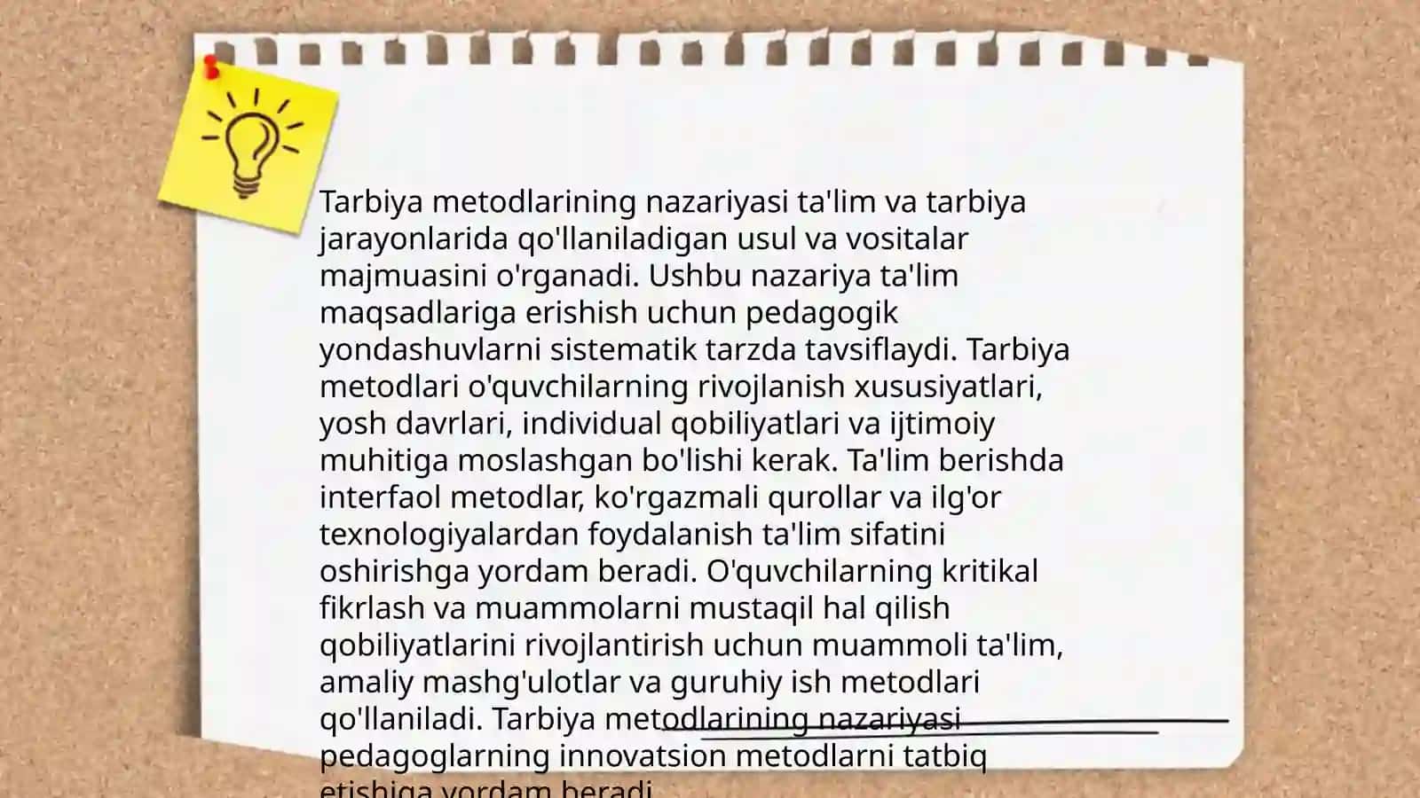 Tarbiya metodlari tasnifi 4