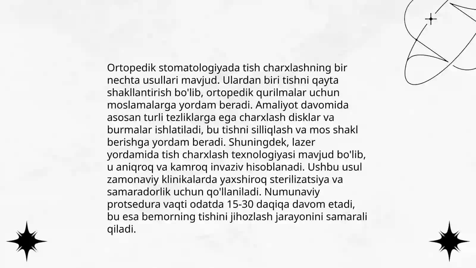 Tish charxlashda ortopedik usullar 4