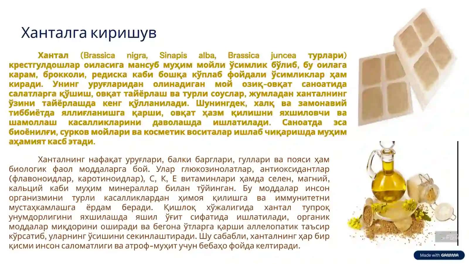 Хантал: мойли ва шифобахш ўсимлик 4