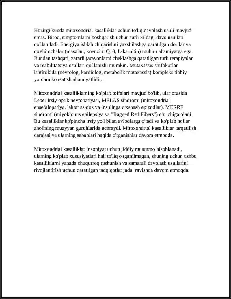 MITOXONDRIAL KASALLIKLAR 4