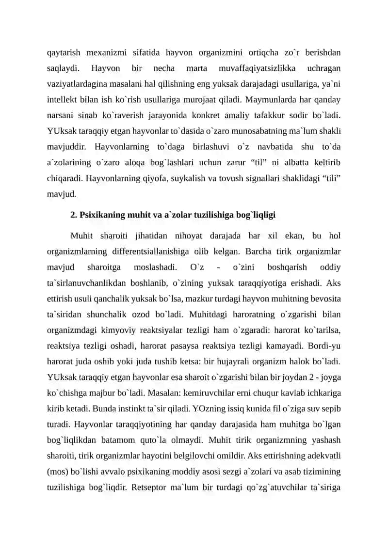 Psixikaning filogenetik taraqqiyoti 4