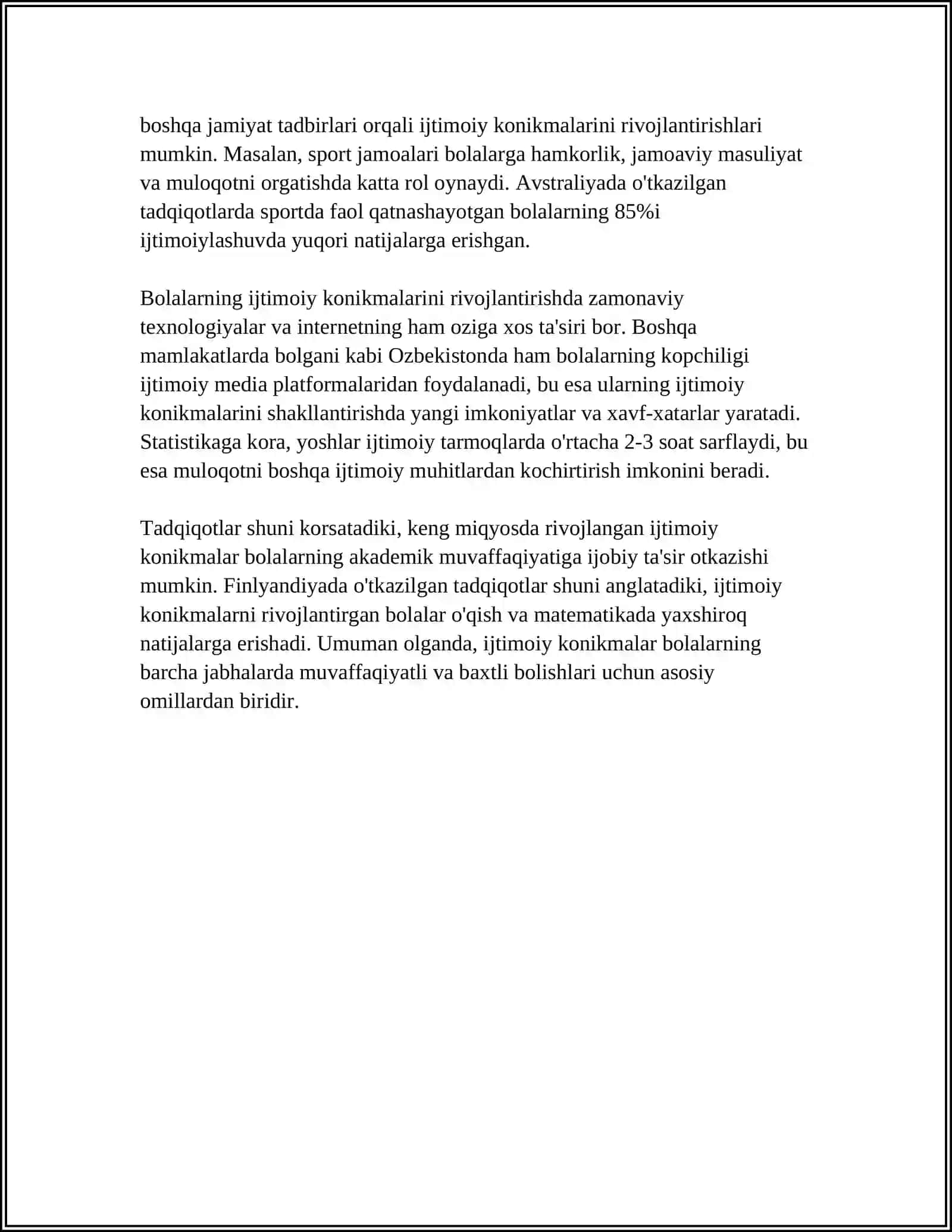 BOLALARNING IJTIMOIY MOSLASHUVI 4