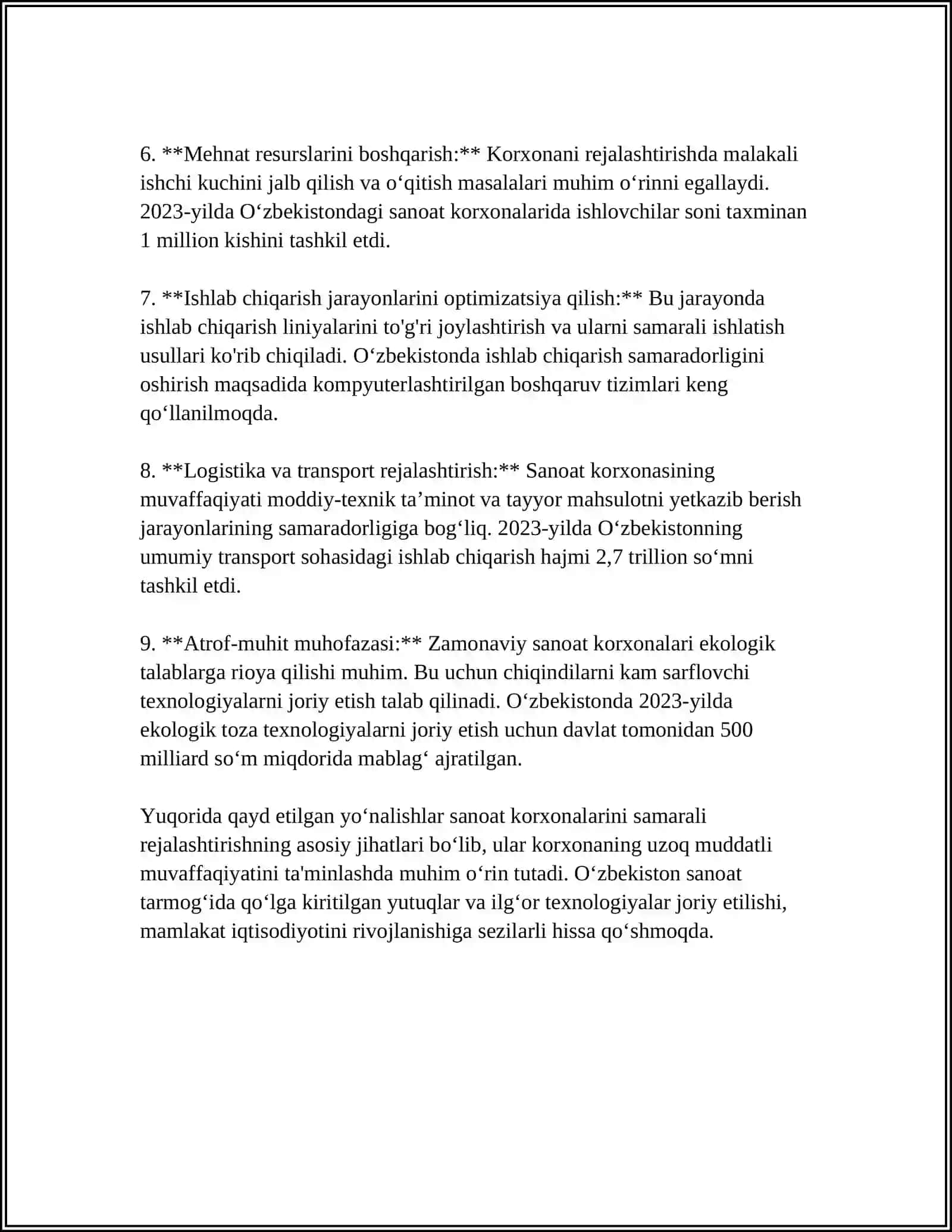 Sanoat Korxonalarini Boshqarishning Iqtisodiy Usullari 4