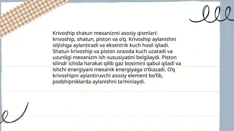 Krivoship shatun mexanizmi 4
