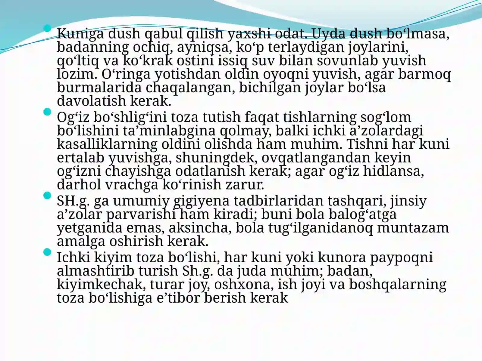 Shaxsiy gigiyena 4