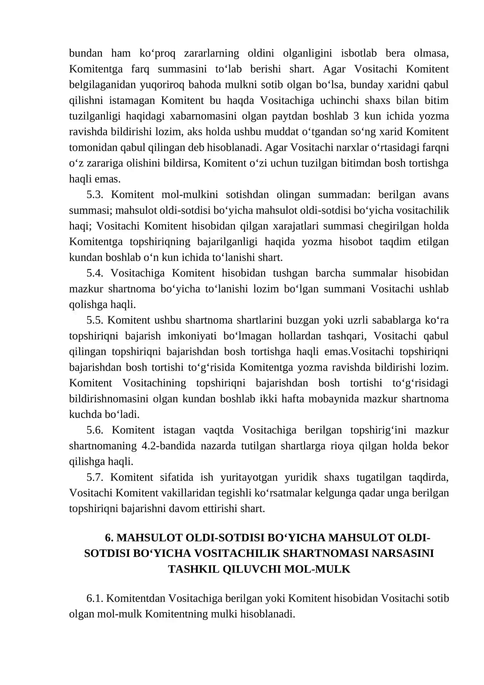 Shartnoma namunasi 4