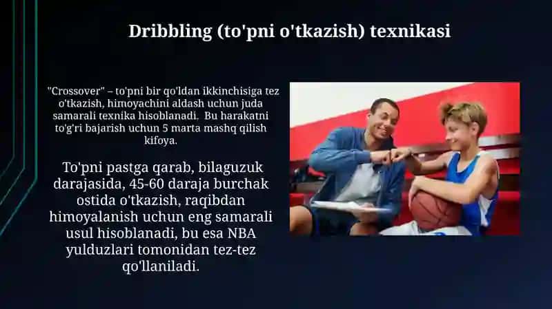 Basketbol o'yin texnikasi asoslari 4