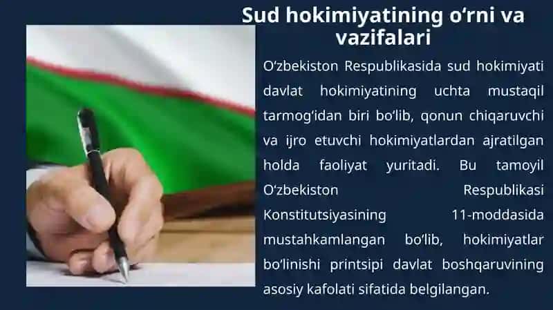 O‘ZBEKISTON RESPUBLIKASIDA SUD TIZIMINI TUZILISHI 4