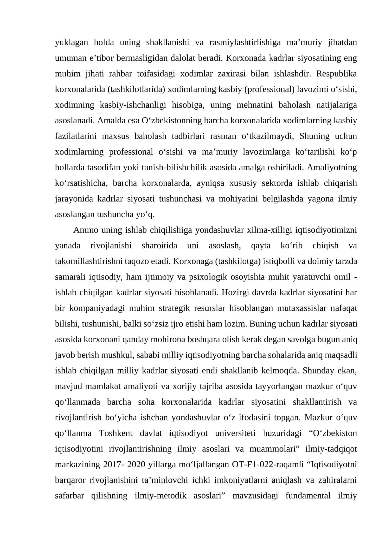 Korxonada kadrlar siyosati va personalni boshqarish 4