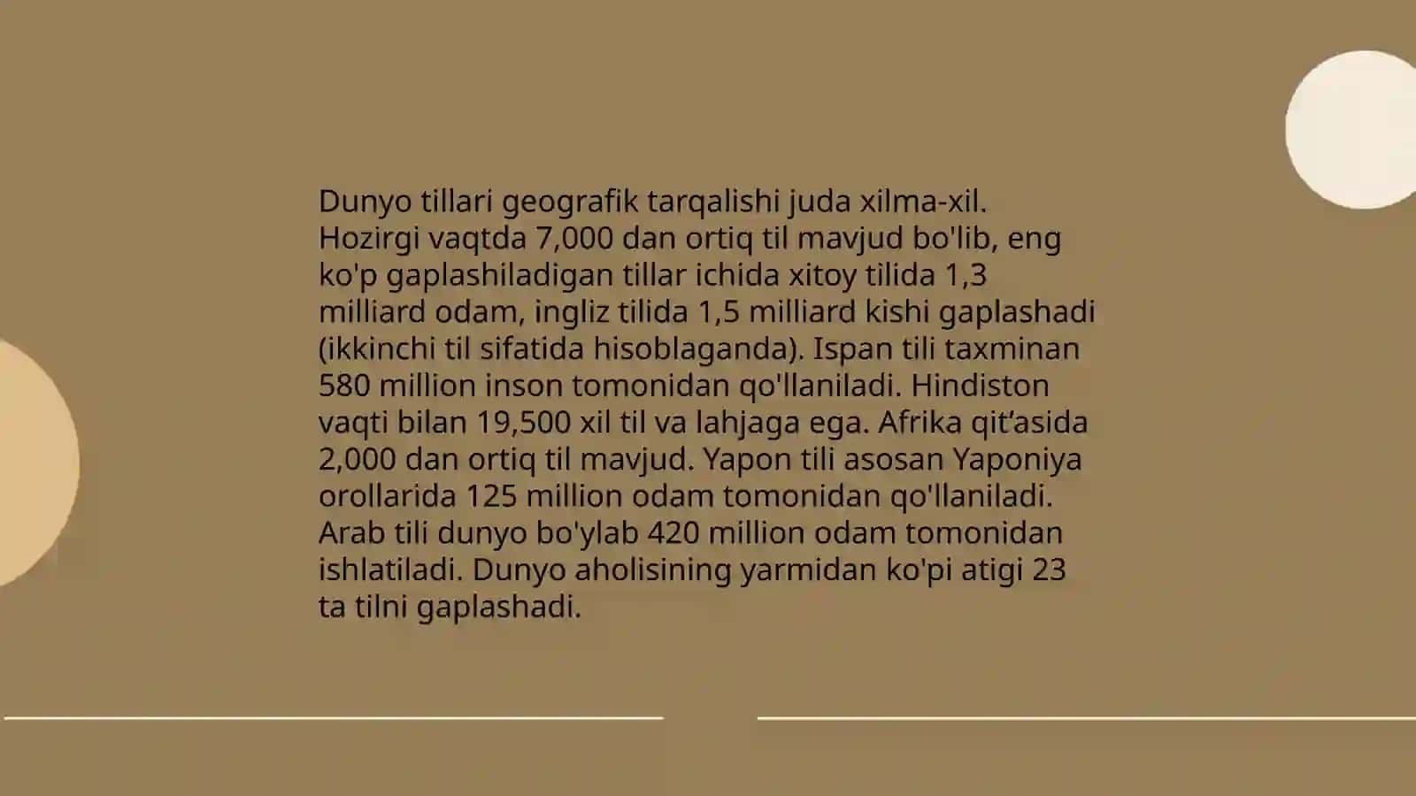 Dunyo tillar taraqqiyoti 4