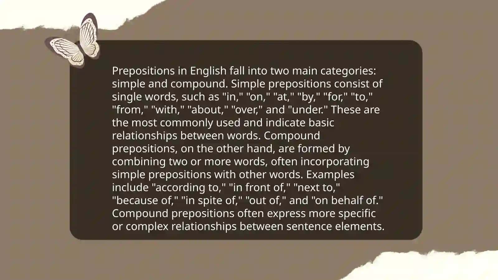 Preposition and conjunction in English 4