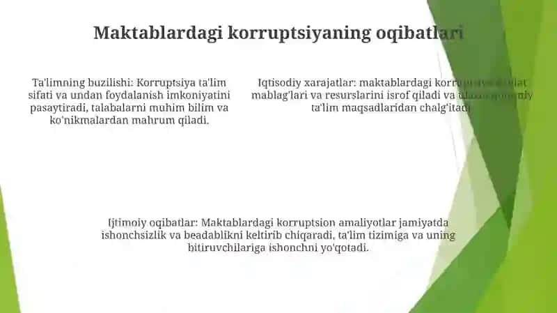 Maktablarda Karrupsion Xolatlarni Oldini Olish 4