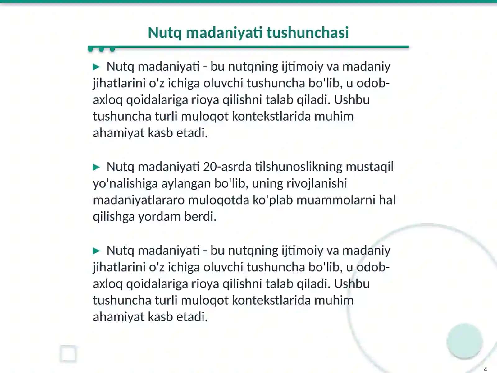 Nutq texnikasi va madaniyati 4