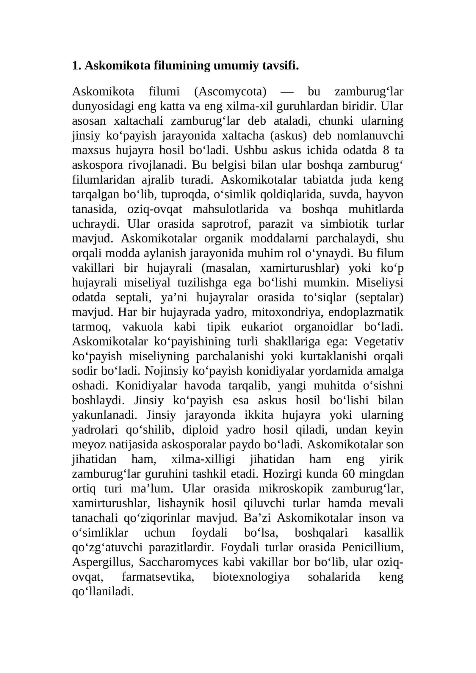 Askomikota filumi 4