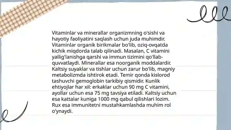 Ozuqaning kimyoviy tarkibi 4