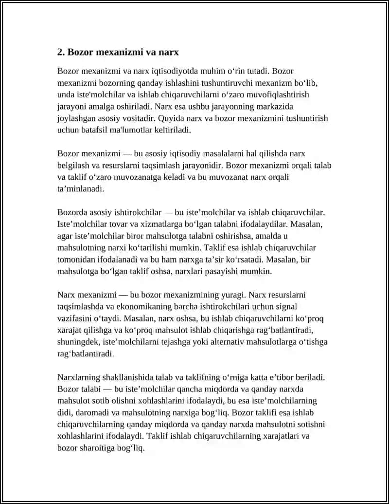 IQTISODIYOTDA NARX VA UNING SHAKLLANISHI 4