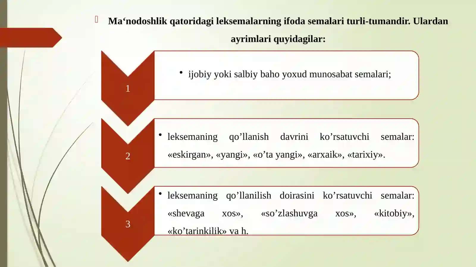O'zbek tilidagi leksemalarning shakl va ma'no munosabatlar 4