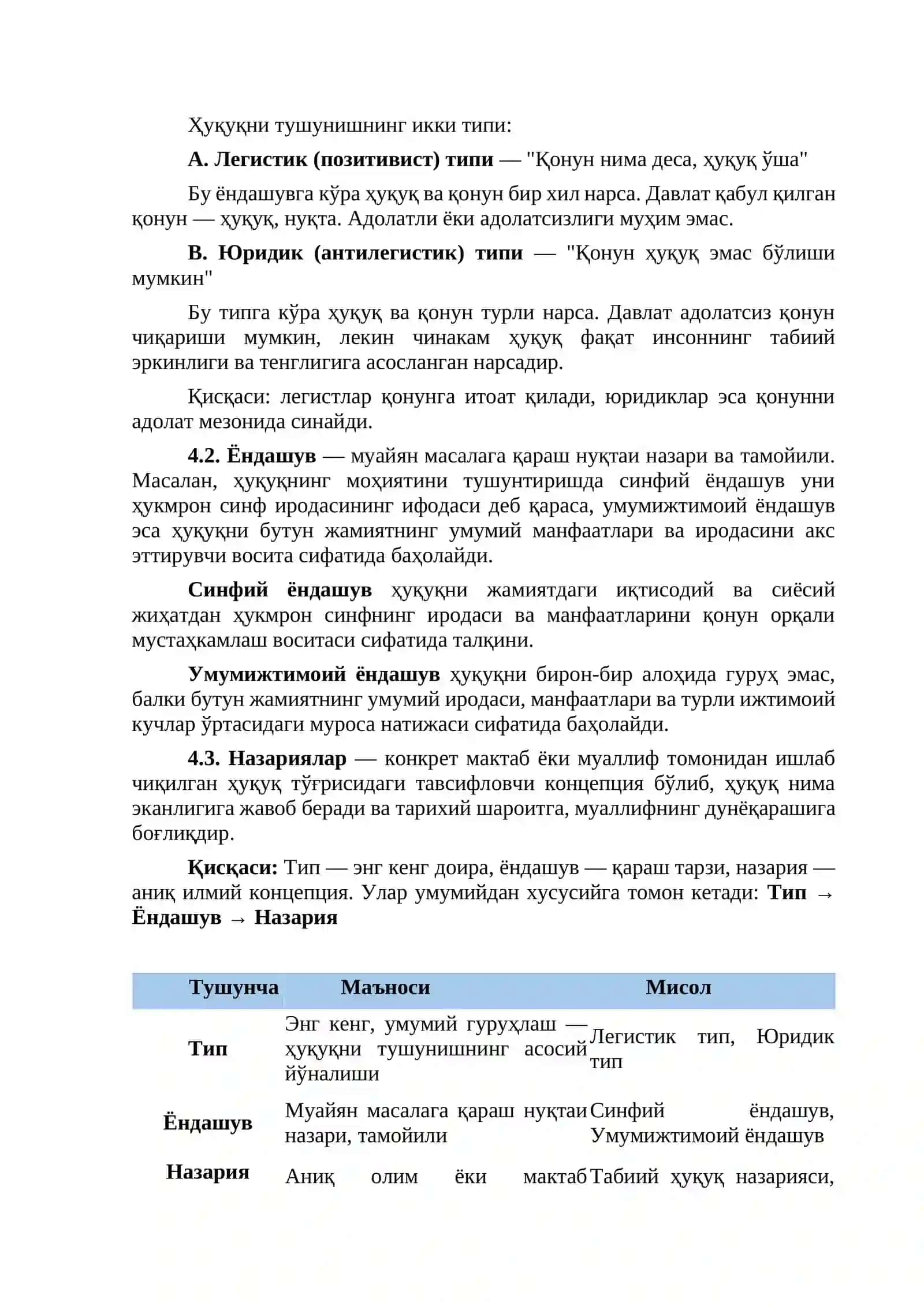 Замонавий Ёндашувлар ва Асосий Белгилар 4