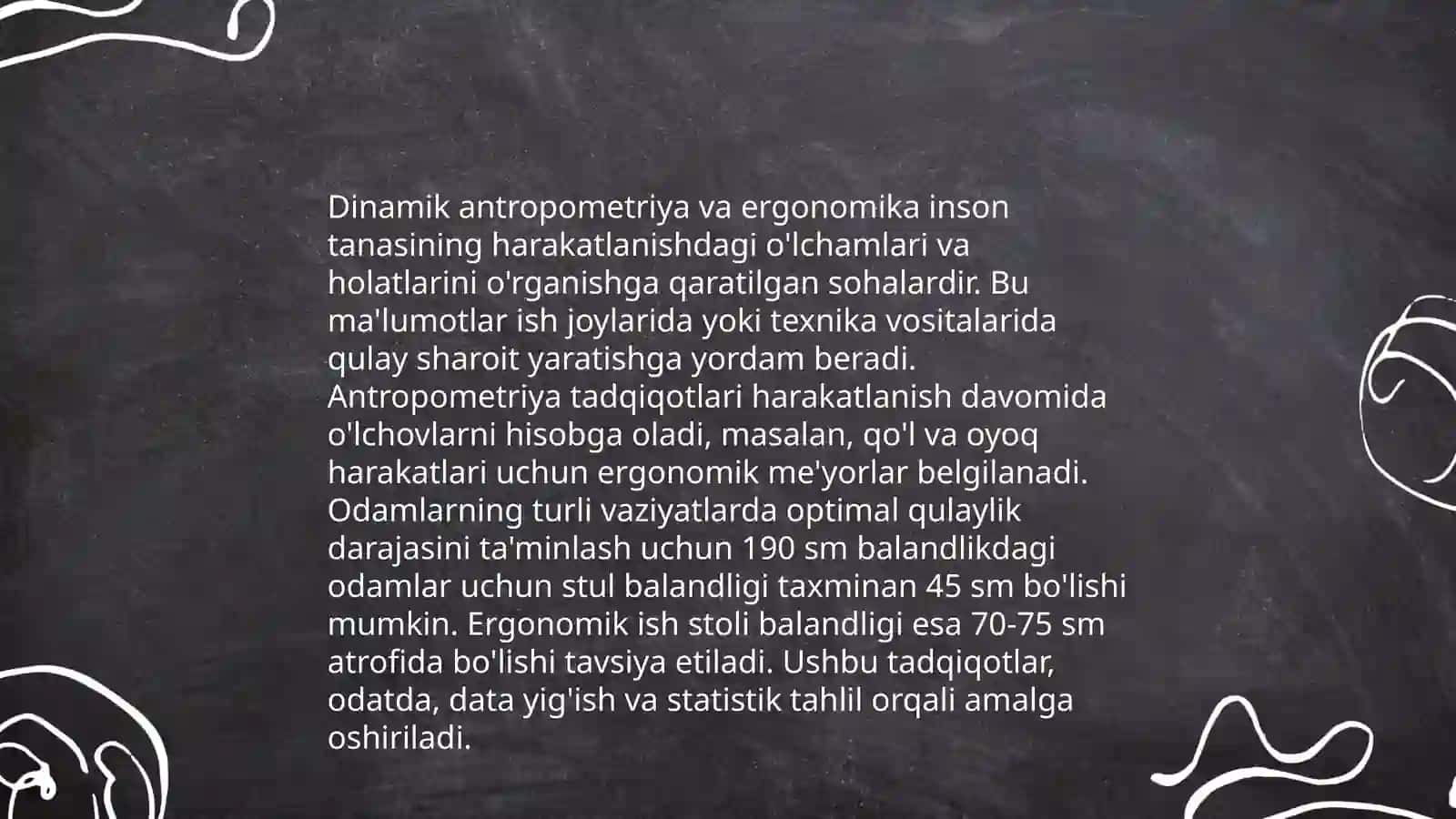 Dinamik antropometriya va uni sanoatda qoʻllash imkoniyatlari 4