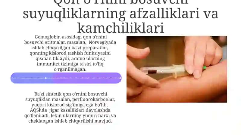 Qon o'rnini bosuvchi suyuqliklar 4