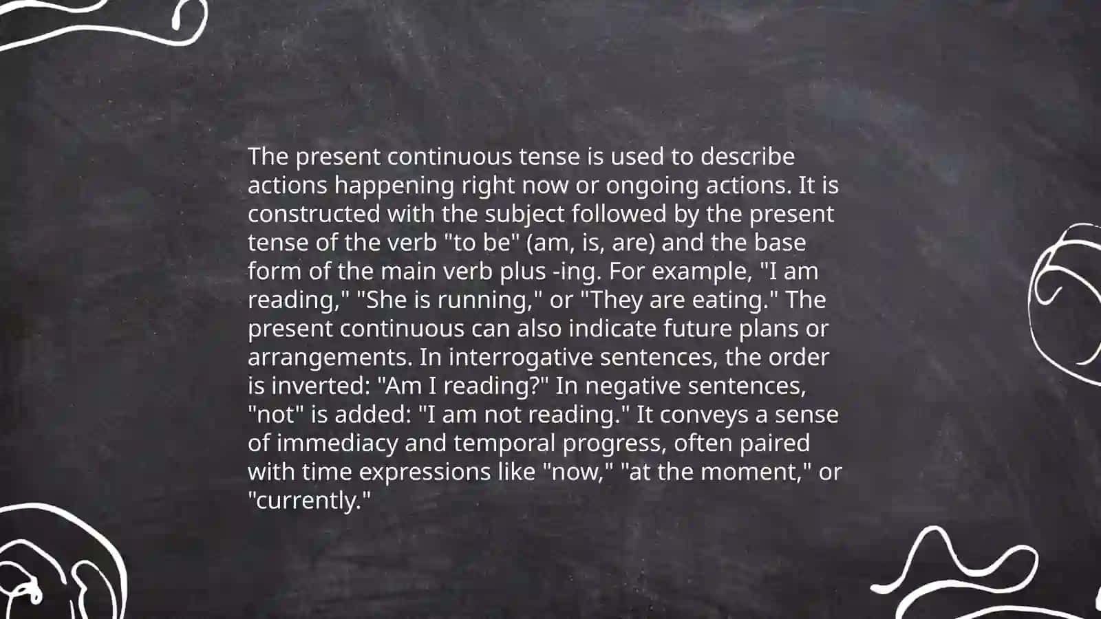 Present continuous 4