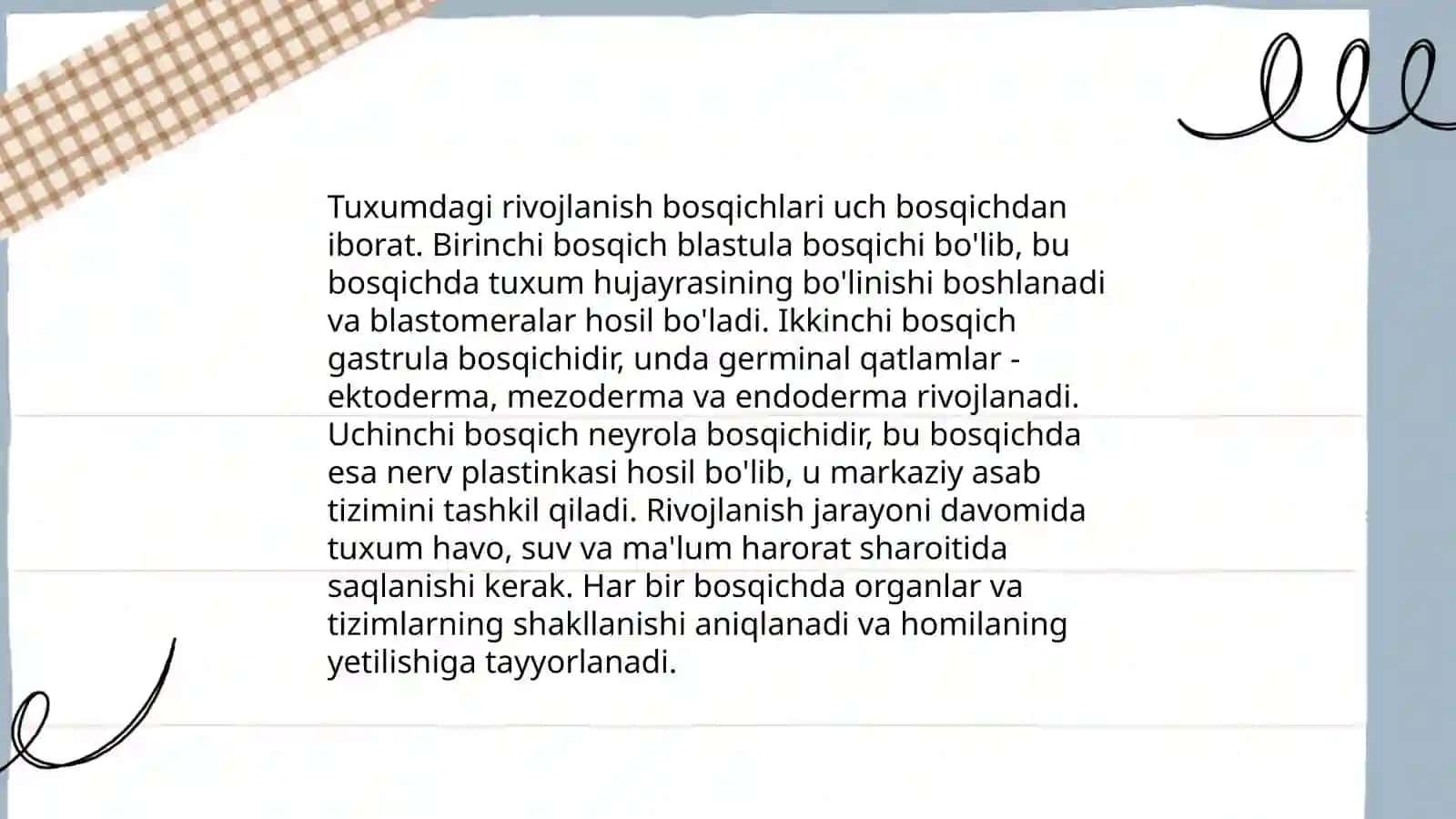 Qushlarning individual rivojlanish xususiyatlari 4