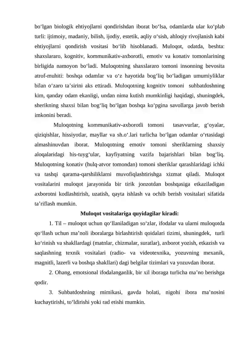 OG’ZAKI MULOQOT VA UNING XUSUSIYATLARI 4