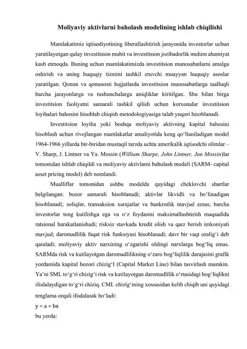 MOLIYAVIY AKTIVLARNI BAHOLASH MODELI 4