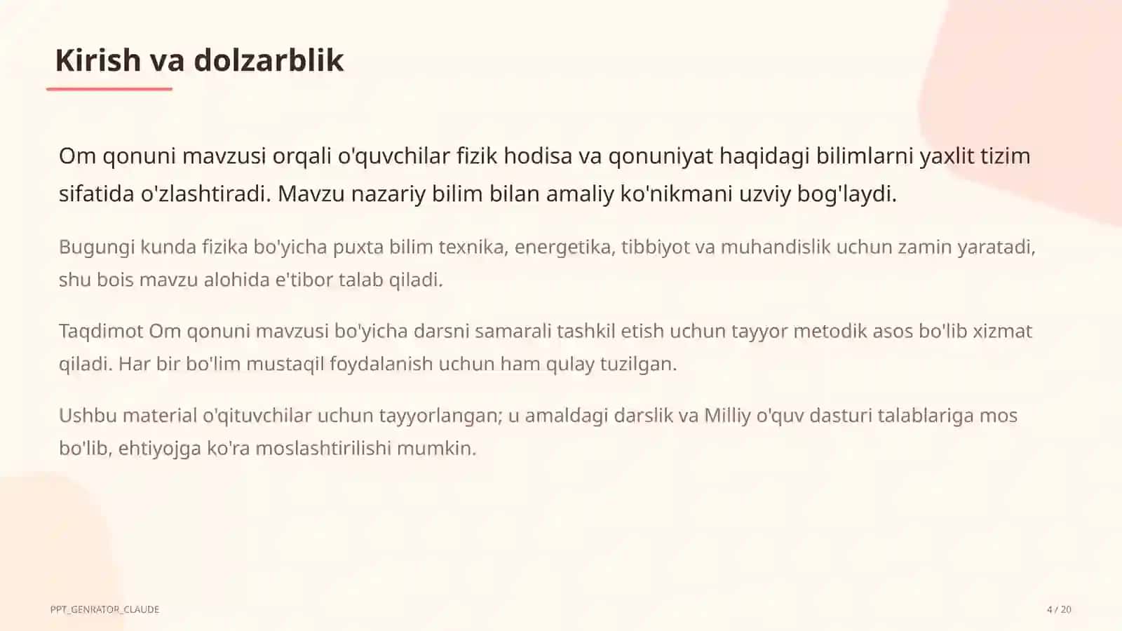 Om qonuni (8-sinf) 4