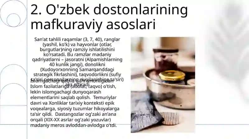 O'zbek epik an'analarining evolyutsiyasi va tarqalishi 4