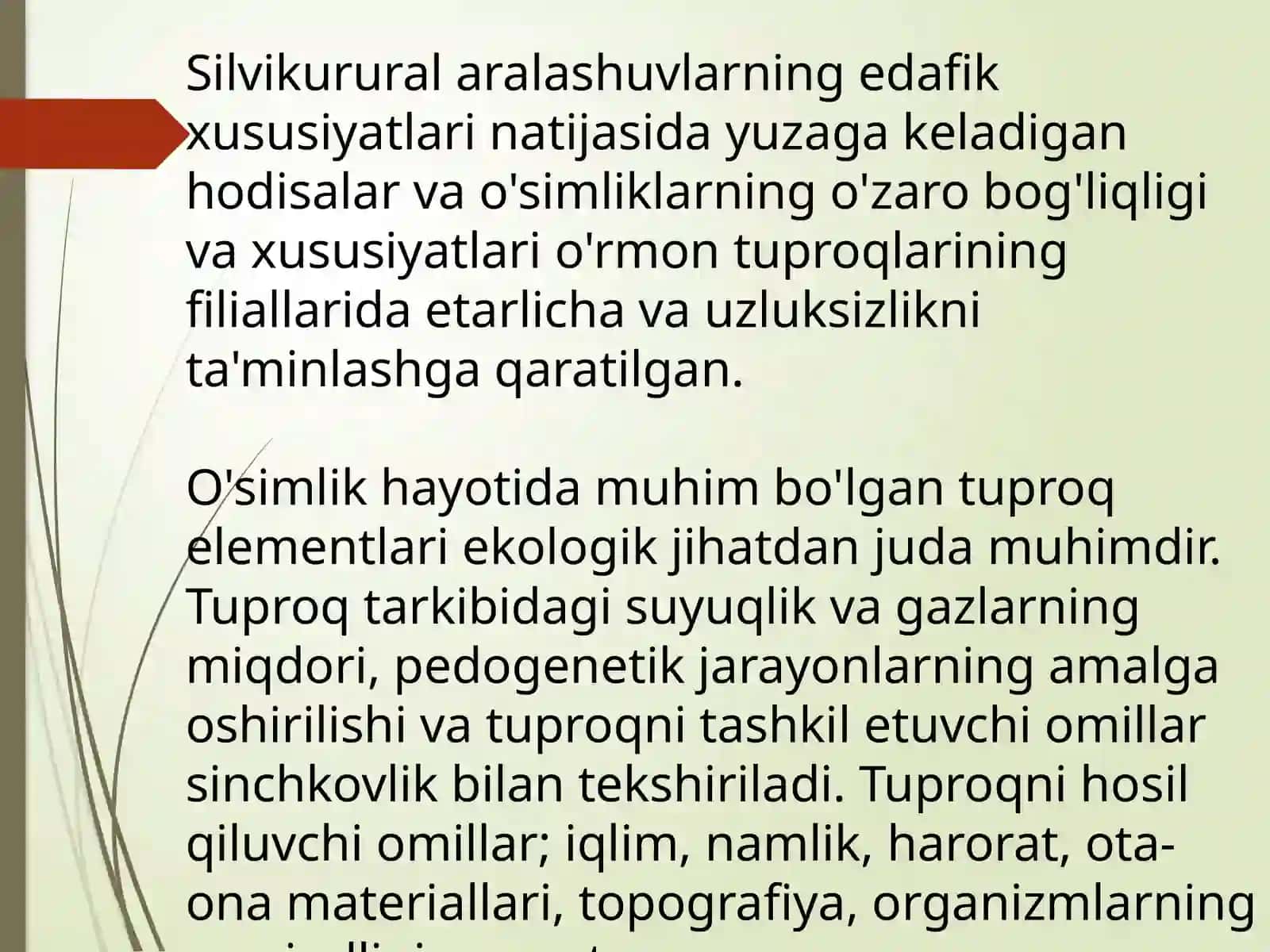 Tuproqning ekalogik vazifalari 4
