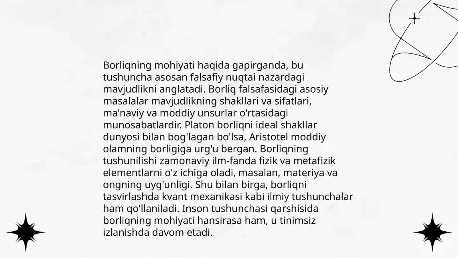 Borliqni Anglash 4