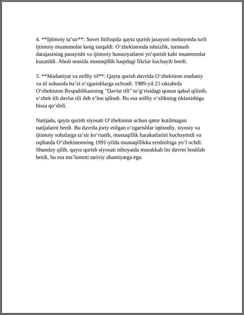 Qayta qurish siyosati 4