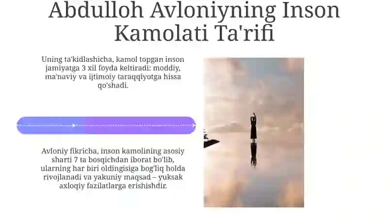 Avloniyning Inson Kamoloti Haqidagi Tasavvurlari 4