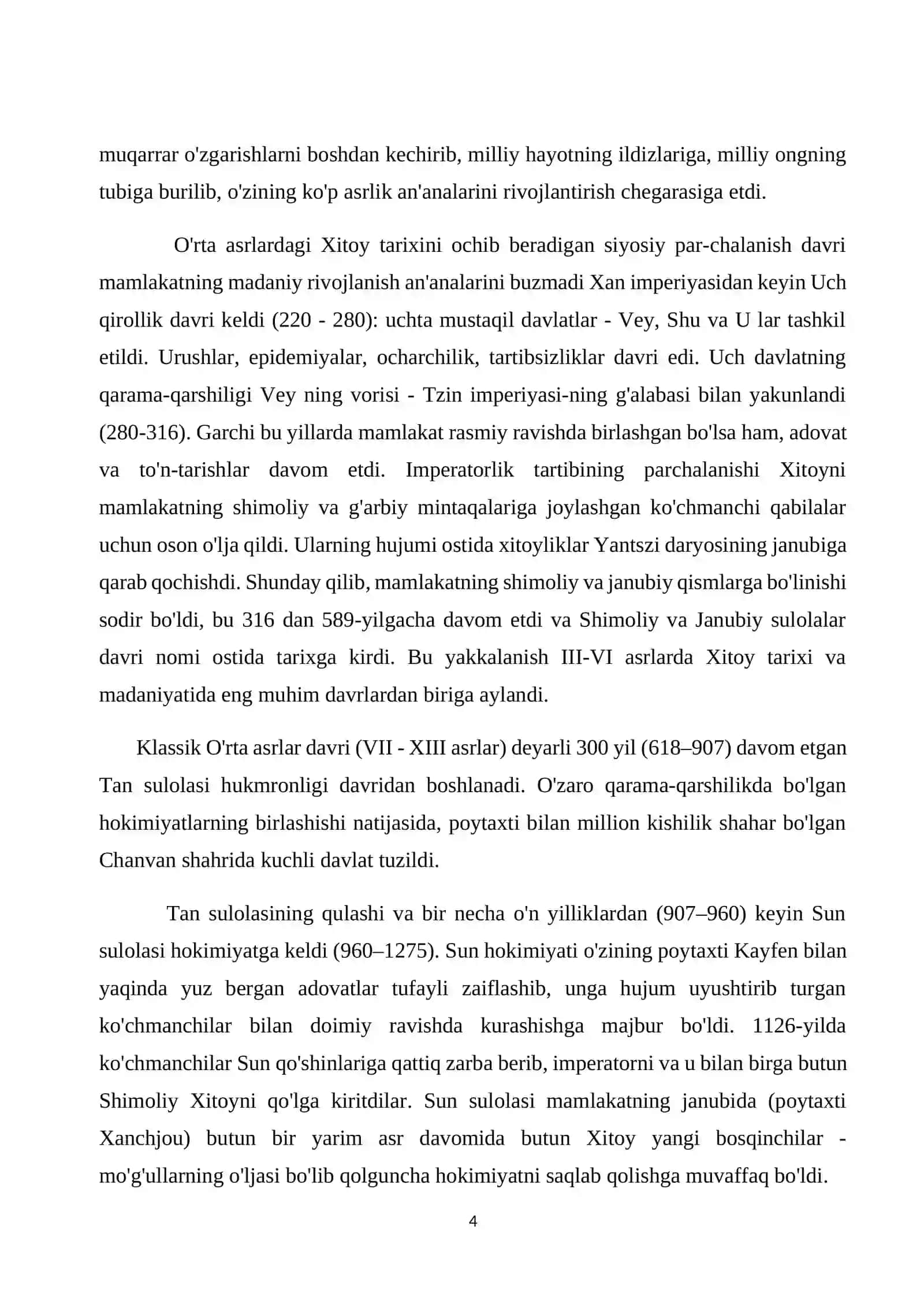 ILK O’RTA ASRLARDA XITOY MADANIYATI 4