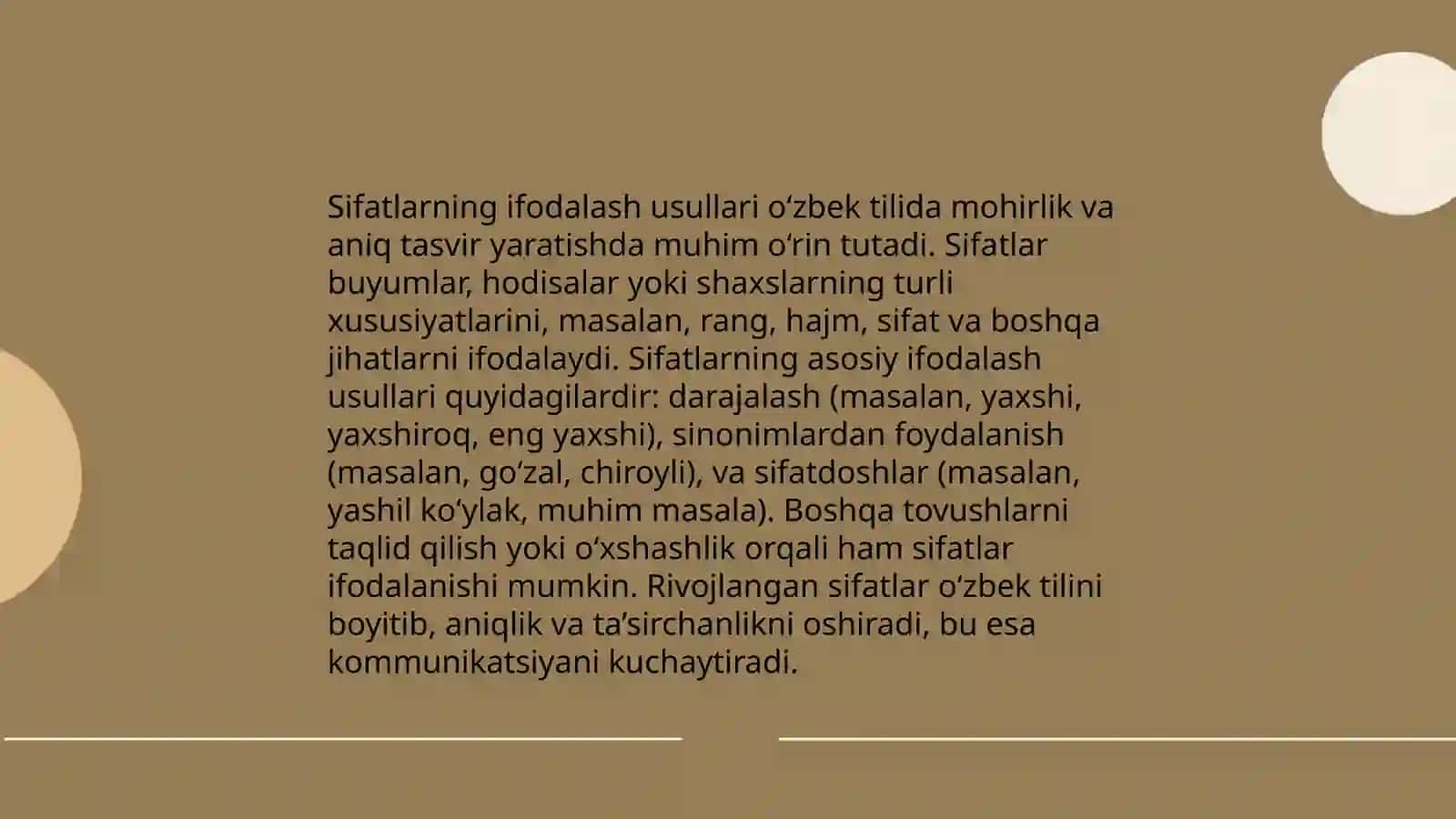 Sifatlar turlari 4