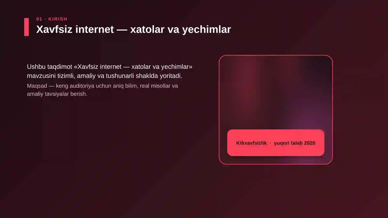 Xavfsiz internet — xatolar va yechimlar 4